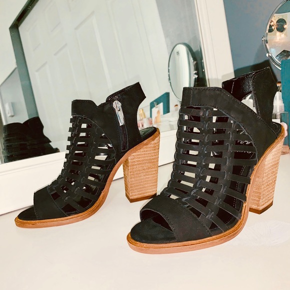 Vince Camuto Peep Toe Bootie - Picture 1 of 3